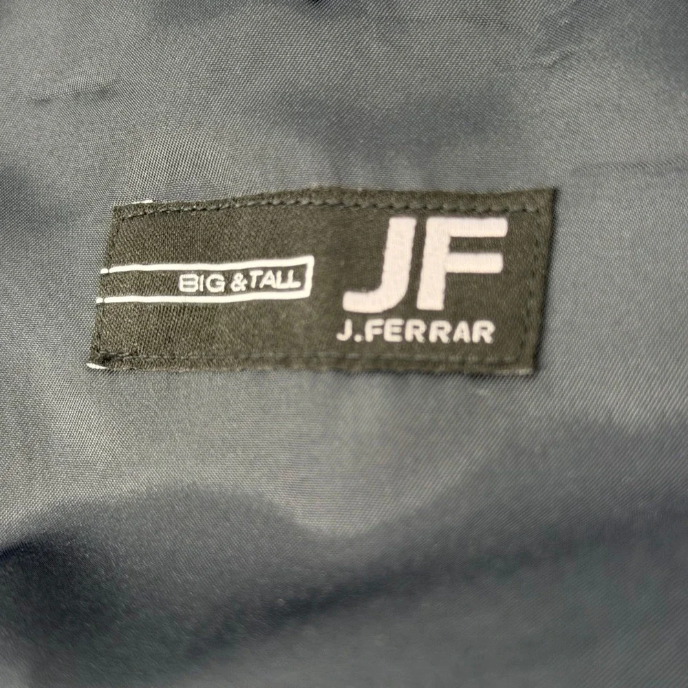 J. Ferrar Tuxedo Jacket Mens 58R Black Shine Evening Edition Big & Tall Blazer